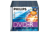 PHILIPS DVD-R DM4S6S10F 00 10er Slim Case