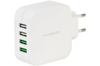 VIVANCO USB Ladegerät mit Smart-IC 37564 4 ports