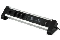 S-ELECTRO Bloc multiprises de table Alu 85.835.4AL USB C/A