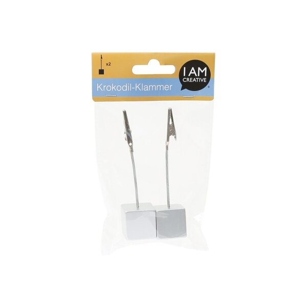 I AM CREATIVE Pince crocodile 4100.13 avec base, 2 pcs.