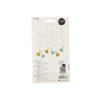 I AM CREATIVE Girlande, Herz,mint,gold,70cm 6010.965 6...