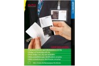 DUFCO cartes self. lam. 53102.001 74x104mm avec clip 8 pcs.
