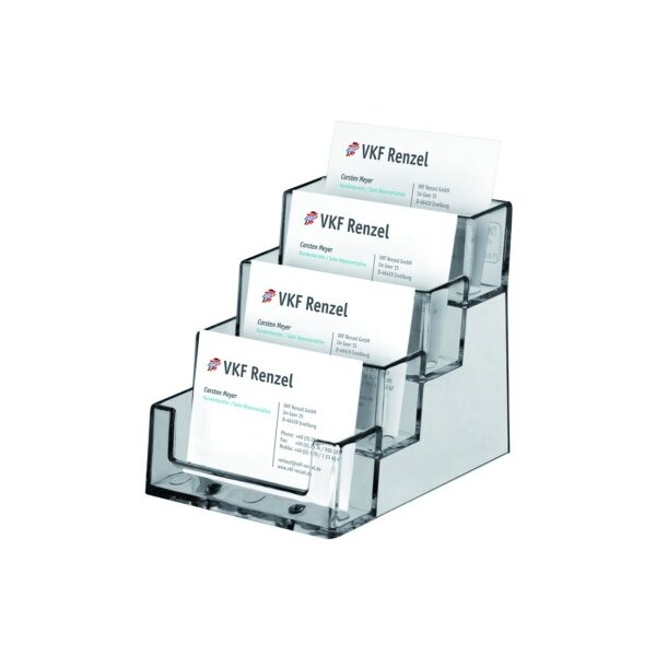 BOOFFICE Visitenkartenhalter ST-PRO156 mit 4 Fächern