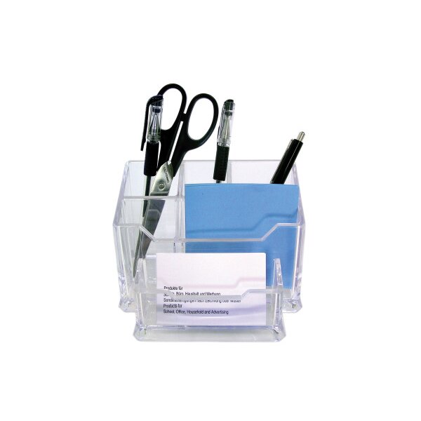 DUFCO Stifteköcher Optima Acryl 62780440 6 Fächer 15.4x10.5x10cm tran.