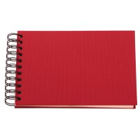 RÖSSLER Fotoalbum 1329452361 19.5x14.5cm, rot/off-white