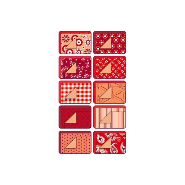 FOLIA Motivblock Basic 46249 rot, 30 Blatt