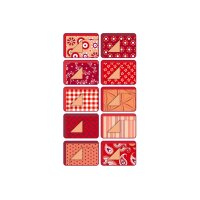 FOLIA Motivblock Basic 46249 rot, 30 Blatt