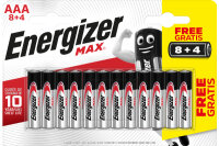 ENERGIZER Pile E303340900 Max, AAA/LR03, 12 pièces