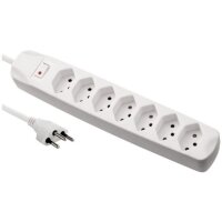 S-ELECTRO Steckdosenleiste 85.110.7WS 7x T13 mit...
