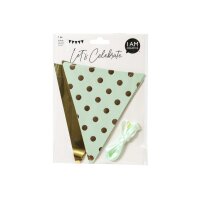 I AM CREATIVE Wimpelgirlande, 3.6m 6010.976 mint, gold