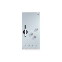 ZELLER Memoboard 11610 verre, blanc, 20x40cm