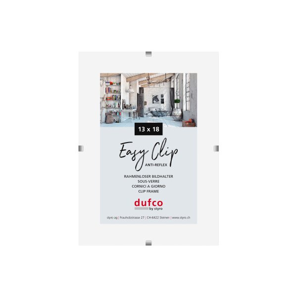 DUFCO Cliprahmen (ohne Rahmen) 1420.41001 13x18cm