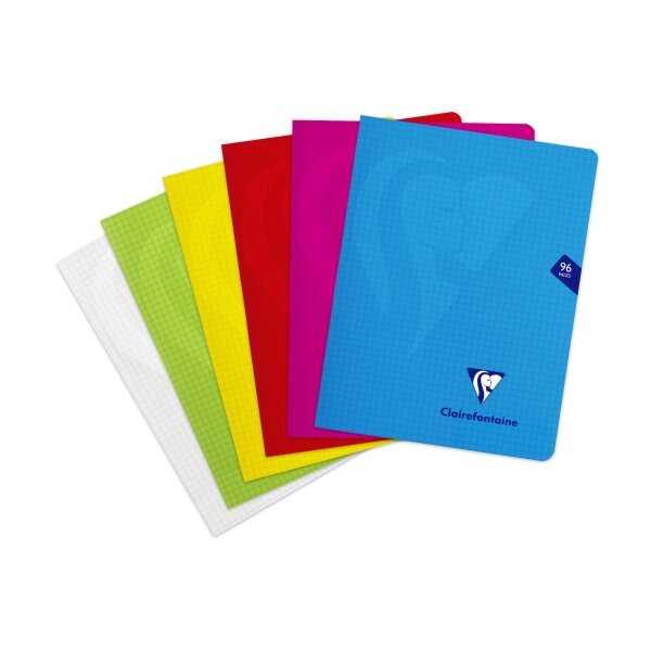 CLAIREFONTAINE Schulheft 170x220mm 303742C 5mm kariert as.48B.