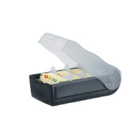 HAN Boîte fichier Croco A7 997-633 noir 12.1x8.5x24.6cm