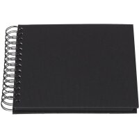 RÖSSLER Fotoalbum 1329452705 18x18cm, schwarz/schwarz