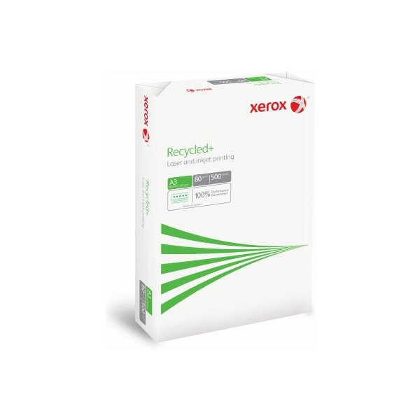 XEROX Kopierpapier Recycled+ A3 499672 80g weiss CIE85 500 Blatt