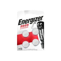 ENERGIZER Knopfzelle E300849104 CR2025, 4 Stück