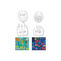 I AM CREATIVE Masken 4220.09 Superhelden, 18 tlg.