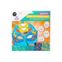 I AM CREATIVE Masken 4220.09 Superhelden, 18 tlg.