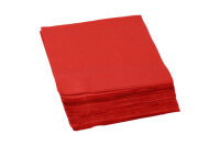 PAPSTAR Serviettes 33x33cm PAP86971 3 couches, rouge, 50 pcs