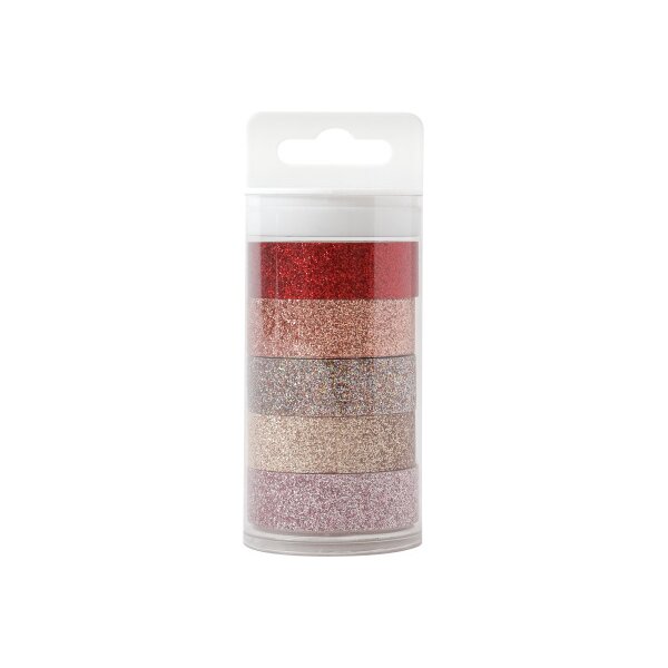 I AM CREATIVE Washi Tape Set 15mmx3m 4085.1 Glitter 5 Stück