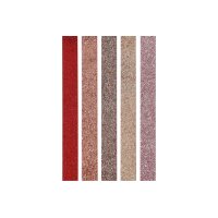 MAREIN Washi Tape Set 15mmx3m 4085.1 glitter 5 pièces