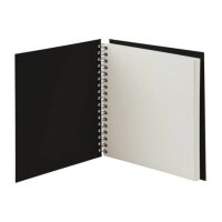 RÖSSLER Fotoalbum 1329452707 29x29cm, schwarz/schwarz