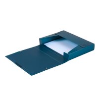 DUFCO Ablagebox A4 51500.03665 blau metallic 5cm