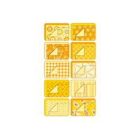 FOLIA Bloc de papier Basic 46149 àmotifs, jaune,...
