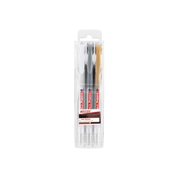 EDDING Gelroller 2185-E3 weiss/gold/silber