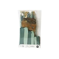 I AM CREATIVE Party Set, mint, gold 6010.983 8 Stück