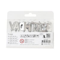 I AM CREATIVE Kerzen, Happy Birthday 6010.907 silber