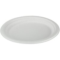 EJS Teller aus Bagasse 23cm 3142.2002 weiss 50 Stk.