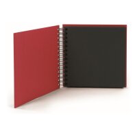 RÖSSLER Fotoalbum 1329452365 18x18cm, rot/schwarz