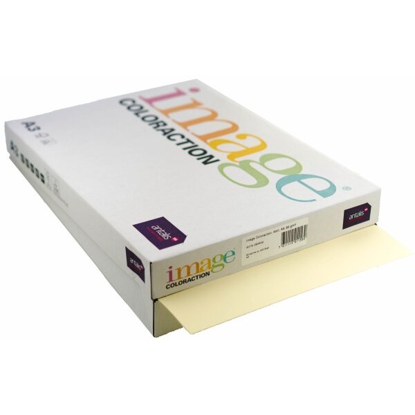 IMAGE COLORACTION Papier &agrave; copier Atoll A3 294349 80g, ivoire 500 feuilles
