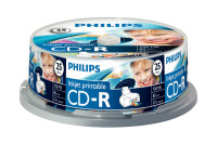 PHILIPS CD-R Spindle 80 Min. 700MB 4757 Print IW 25 Pcs