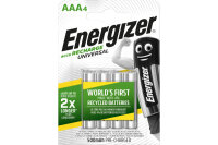 ENERGIZER Pile Chargeur E301375702 AAA/HR03, 500mAh, 4...