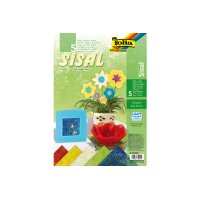 FOLIA Sisal 135g 850409 23x33cm 5 Blatt