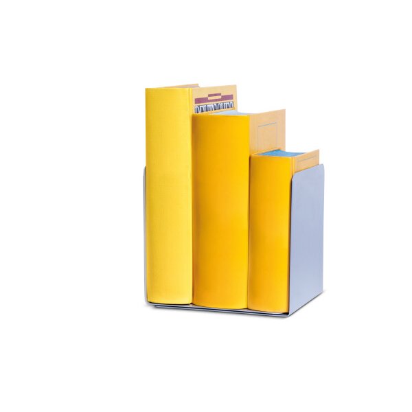 MAUL Buchstütze magnethaftend 7.25 14x12x14cm silber 2 Stk.