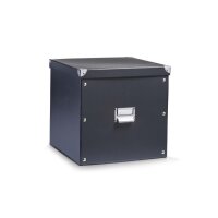 ZELLER Aufbewahrungsbox 35lt 17635 schwarz 33.5x33x32cm
