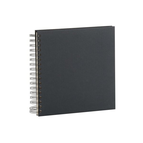 RÖSSLER Fotoalbum 1329452706 23x23cm, schwarz/off-white
