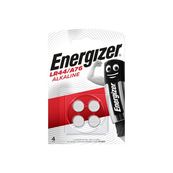 ENERGIZER Pile bouton E300141401 L44/A76, 4 pi&egrave;ces