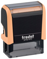 trodat Tampon automatique à texte Printy 4912 4.0, orange