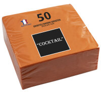 PROnappe Serviette cocktail, 200 x 200 mm, orange