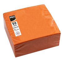 PROnappe Serviette cocktail, 200 x 200 mm, orange
