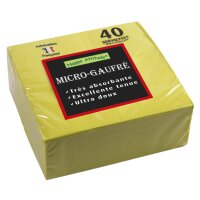 PROnappe Serviette de table jetable, 380 x 380 mm, vert kiwi