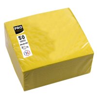 PROnappe Serviette cocktail, 200 x 200 mm, jaune