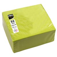 PROnappe Serviette cocktail, 200 x 200 mm, jaune