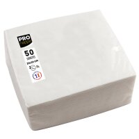 PROnappe Serviette cocktail, 200 x 200 mm, blanc