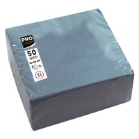 PROnappe Serviette cocktail, 200 x 200 mm, gris